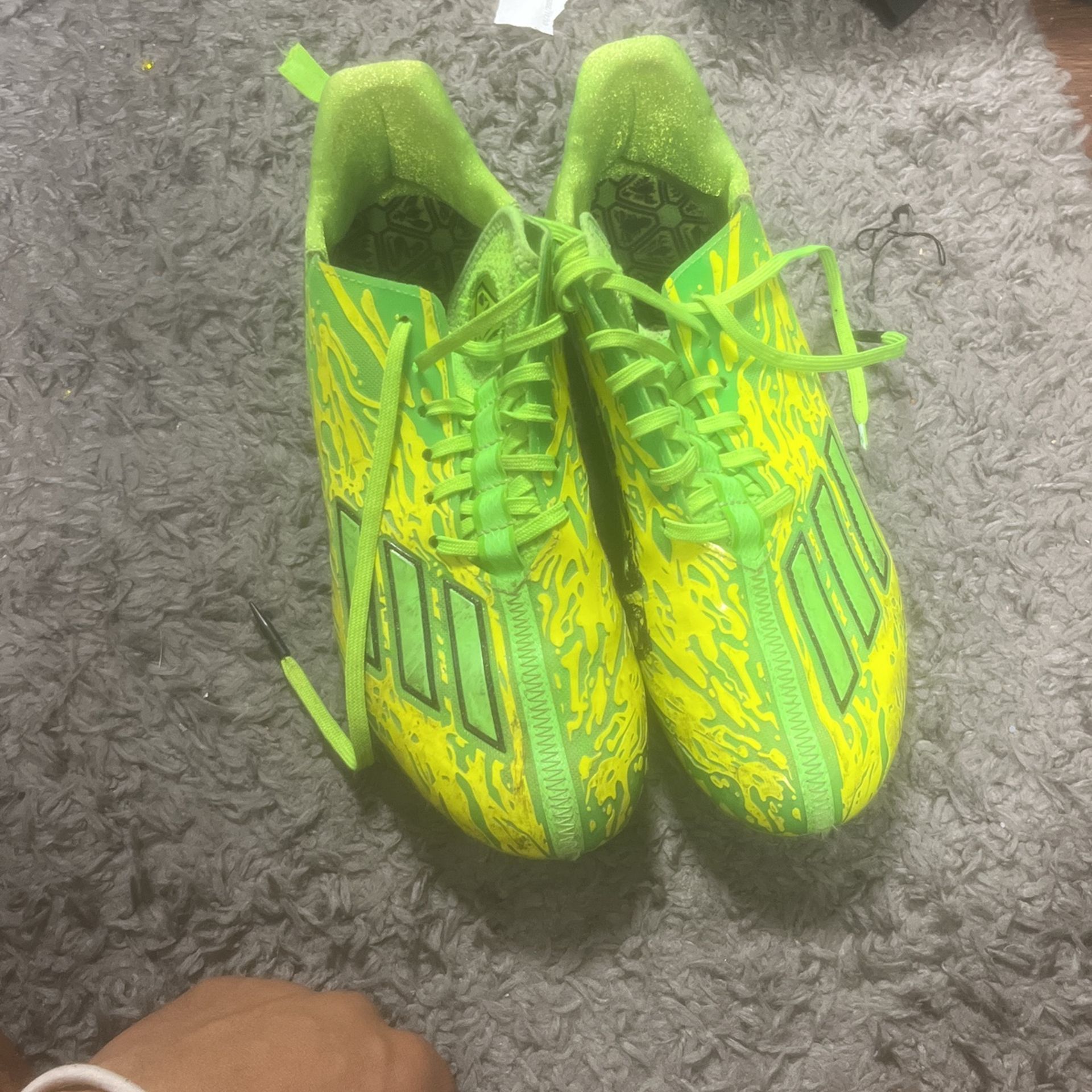 Adidas Adizero Poison Green Football Cleats
