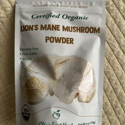 Certified Organic Lion’s Mane Mushroom Powder ($15)