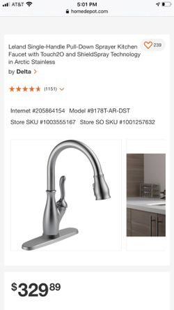 Delta touch less faucet