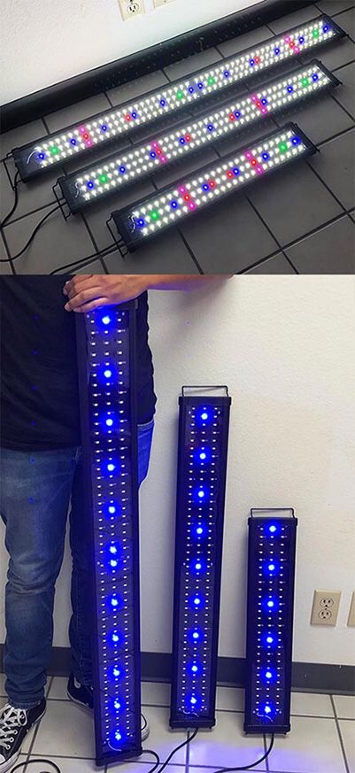 (New in box) Aquarium LED Fish Tank Light 3 Sizes: ($30 for 24”-30”), ($40 for 36”-43”) and ($45 for 45”-50”)