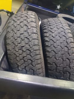 235/75R15 Goodyear Wrangler Tires (2) Rollers