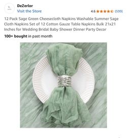 Sage Cloth Napkins 