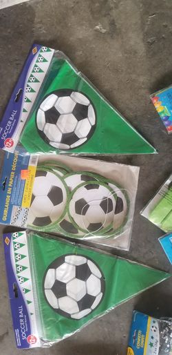 Over $60 Soccer theme party decorations