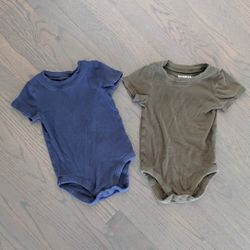 Bundles Baby Place Baby Boy's Solid Bodysuits Set, 18-24 Months