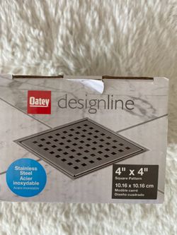 Shower Drain stainless steel 4”x4”