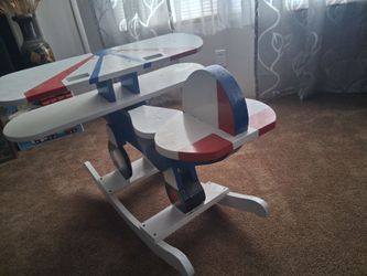 Handmade rocking airplane