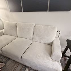 Gray Coach and side Sofa