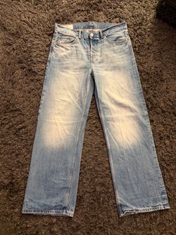 Light Blue Straight Lose Fit Jeans