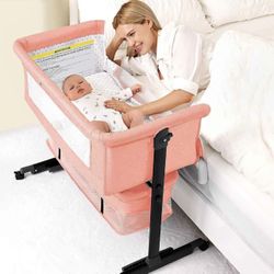 Baby Bassinet Baby Crib  Pink New In The box Cuna Colecho Nueva En Su caja  