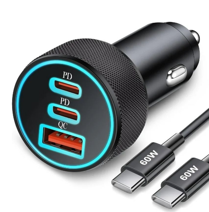 3 Port Car Charger Adaptor