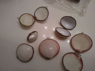 6 Vintage Sea Shell Trinket Box's