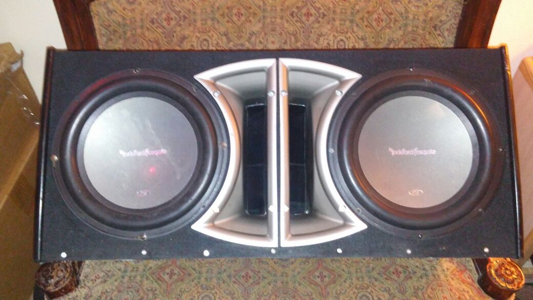 P2L-212 - Dual 12" Punch 400 Watt Loaded Enclosure | Rockford Fosgate…