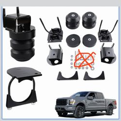 F150 Rear Suspension Enhancement System Compatible with Ford F-150 2WD 4WD 2015-2022 up to 8,600 lbs Rubber Helper Spring Kit