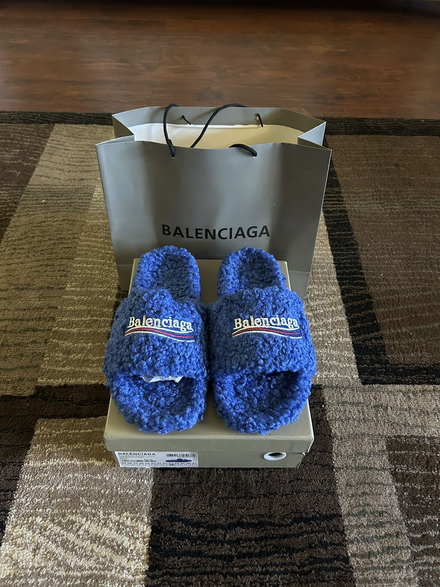 Balenciaga Fur Slides
