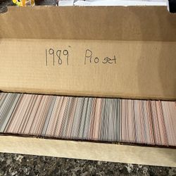 800 Count Box Filled W/ 1989 NFL Pro Set Cards Mint Condition 