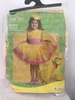 Big Bird, Sesame Street, 12-18 Month Toddler Girl’s Halloween Costume