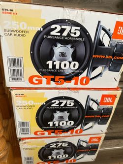 JBL GT5-10 10-Inch Car Subwoofer (x3)