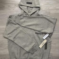 brand new dark oatmeal essentials hoodie 