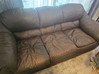 Free leather couch and recliners