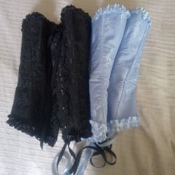 Blue&Black Corsets