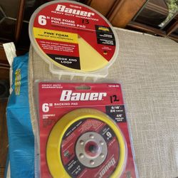 Bauer Polishing 6” Backing And Pad 