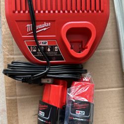 Milwaukee M12 Batteries And Charger
