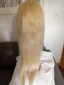 Human hair lace front wig