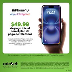 iPhone 16 Plus for $49.99 initial payment only at cricket!! 525 Hampton Pointe Ste D, Hillsborough