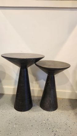 Stone nesting end  tables x 2