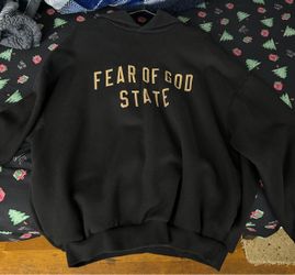 Fear of God Essentials Fleece Hoodie 'Black' - Size Small