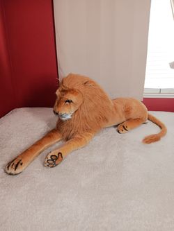 Melissa & Doug Realistic Lion Giant Stuffed Animal Plush Jumbo Size