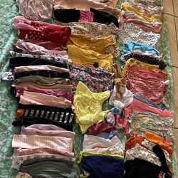 More Than 100 Pieces Of Baby Girl Clothes /Size 3 Months to 12 Months
