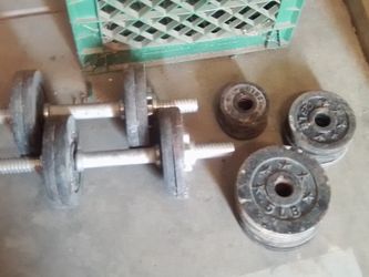 Dumbbells---- Total 85 Lbs.