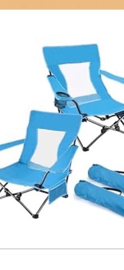 Beach folding chair with bag