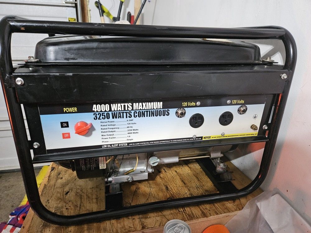 4000 MAX Watts w/ 3250 Watts Continuous - GENERATOR