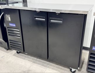 NEW🧊 Polarman 69" Commercial Back Bar Cooler Solid Door NSF ETL