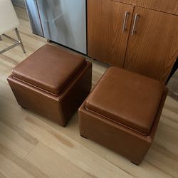 Ottoman With Storage/Table (x2)