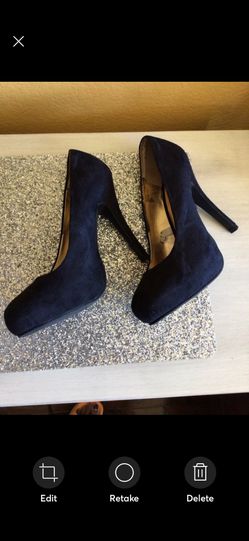 Mossimo Black Suede Platform Stiletto