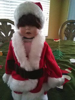 15" Porcelain Santa Doll