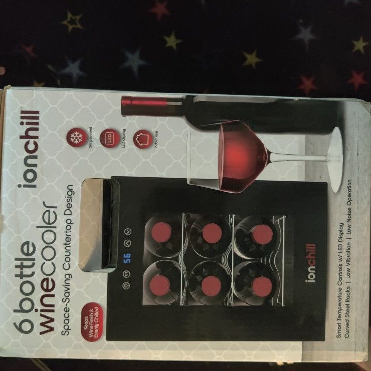 Ionchill 6 Bottle Wine Cooler Mini Fridge