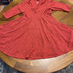 Torrid Super Soft Plush Red Dress with Pockets – Size 2