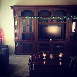 Nice Entertainment Center With Touch Lighting