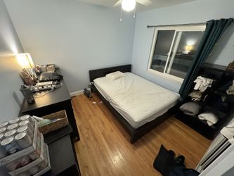 Malm queen bed with mattress