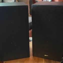 Zenith Surround Sound Speakers (2) Model #SRF 711B Black 
