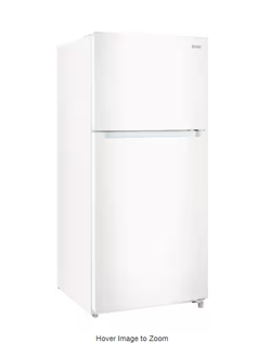 White Top Freezer Refrigerator