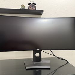 Dell U3419w Ultrasharp 34-Inch WQHD (3440x1440) Curved IPS USB-C Monitor, Black