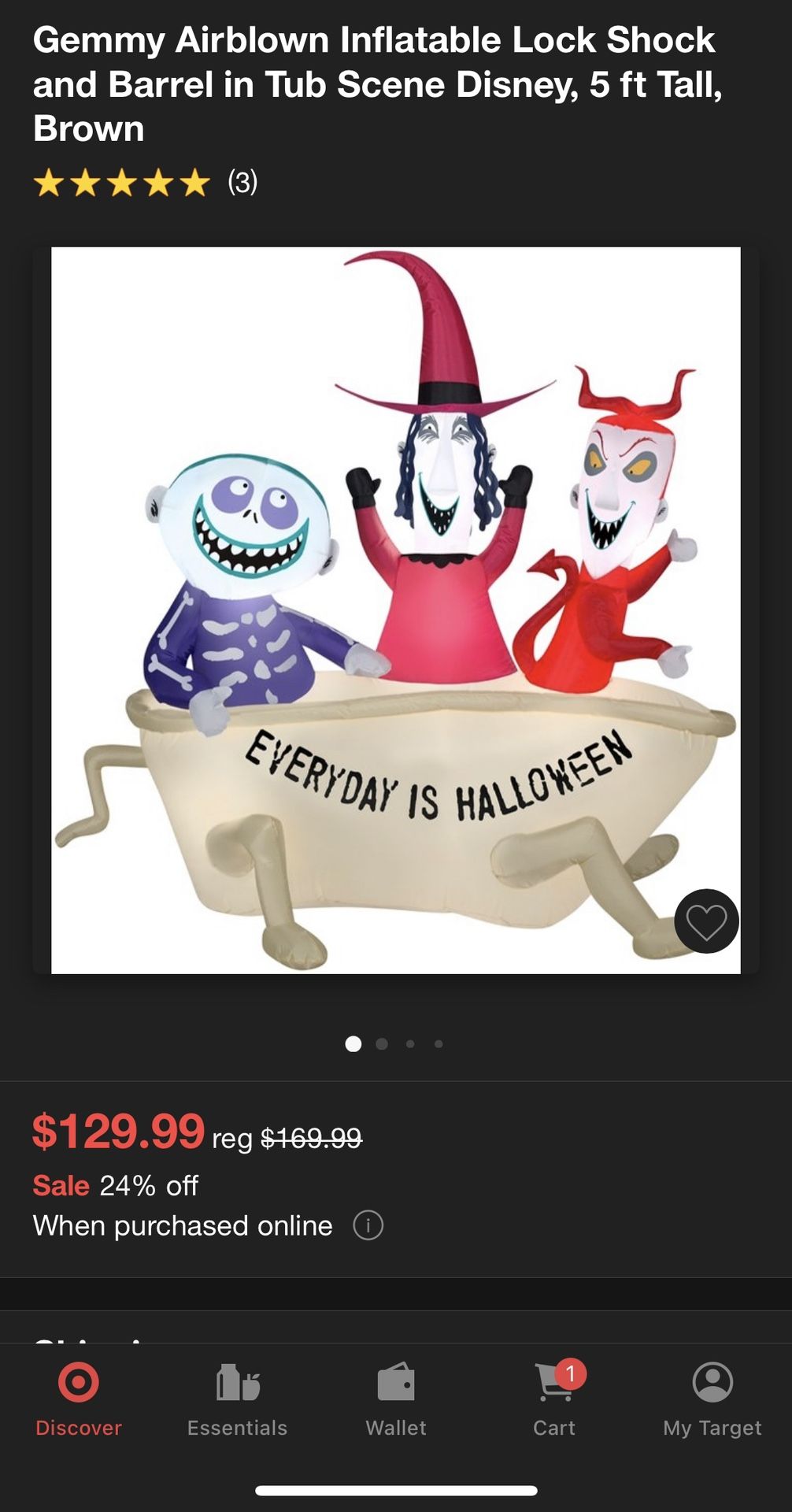 Nightmare Before Christmas Infaltable