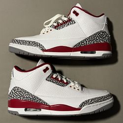 Nike Air Jordan 3 Retro Cardinal Red Brand New DS