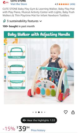 Baby walker & play mat
