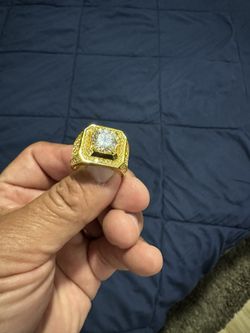 Sterling Silver Ring Gold Plated